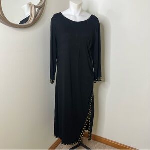 Catherine Malandrino Black Sheath Embellished Dress XL